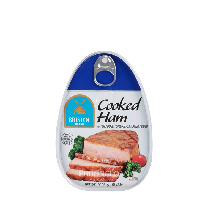 Bristol Brand Cooked Ham Thịt Ham Nấu Chín 454g