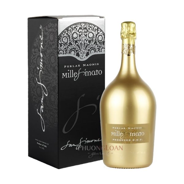 RƯỢU VANG NỔ SAN SIMONE PERLAE NAONIS PROSECCO DOC BRUT MILLESIMATO GOLD (MÀU VÀNG) MAGNUM 1.5L