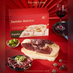 Hộp Quà Đùi Heo Muối Iberico 1kg