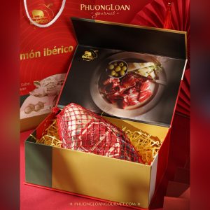 Đùi Trước/Sau Heo Ibérico Cebo Muối 24 Tháng Hộp Quà - Paleta de Cebo/Jamon Ibérico Gift Box