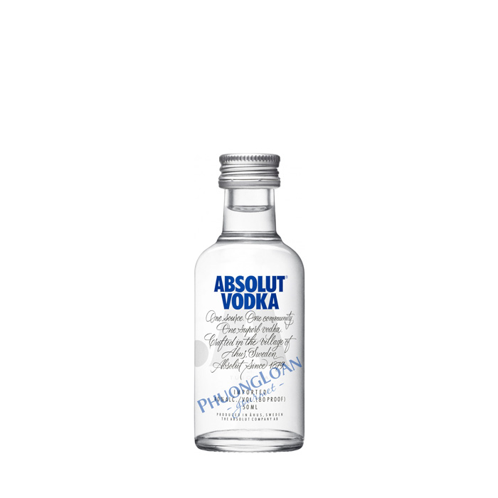 Rượu Vodka Absolut Mini 50ml