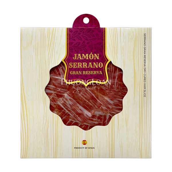 Đùi Heo Muối Serrano Gran Reserva Trên 16 Tháng Cắt Lát 100g - CM Serrano Gran Reserva Ham Sliced