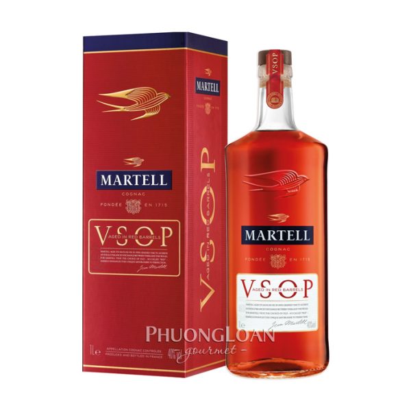 RƯỢU MARTELL VSOP AGED IN RED BARRELS 1L 1000ml
