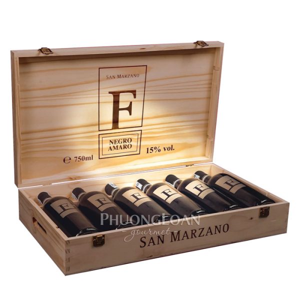 Rượu Vang Ý F Negroamaro - Thùng Gỗ 6 Chai