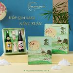 Rượu Sake Nishinoseki Junmaishu + Hana - Hộp quà Nắng Xuân