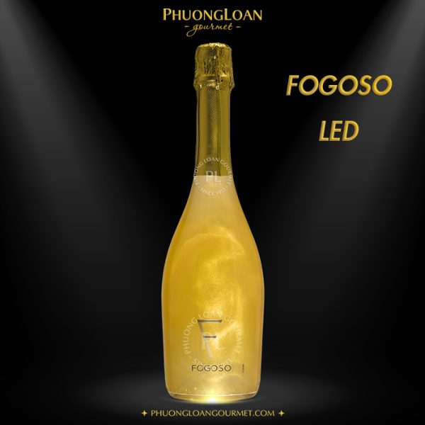 Rượu Vang Nổ Sparkling Fogoso Led Oro (Màu Vàng) - Phiên Bản Có Đèn