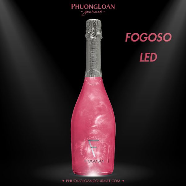 Rượu Vang Nổ Sparkling Fogoso Led Rosa (Màu Hồng) - Phiên Bản Có Đèn