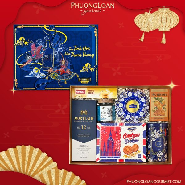 Set Hộp Quà Tết 2025 Tinh Hoa - Rượu Mortlach 12 Năm