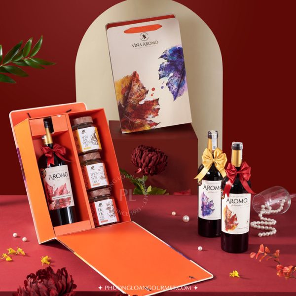 Set Hộp Quà Tết 2025 - Rượu Vang Aromo Winemaker's Selection Tempranillo & Cabernet Sauvignon